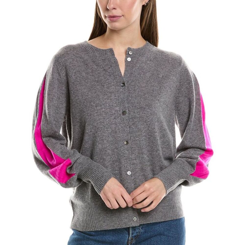 Incashmere Womens  Splice Cashmere Cardigan